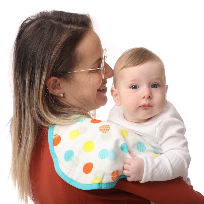 סינר טטרה לתינוק - דגם נקודות