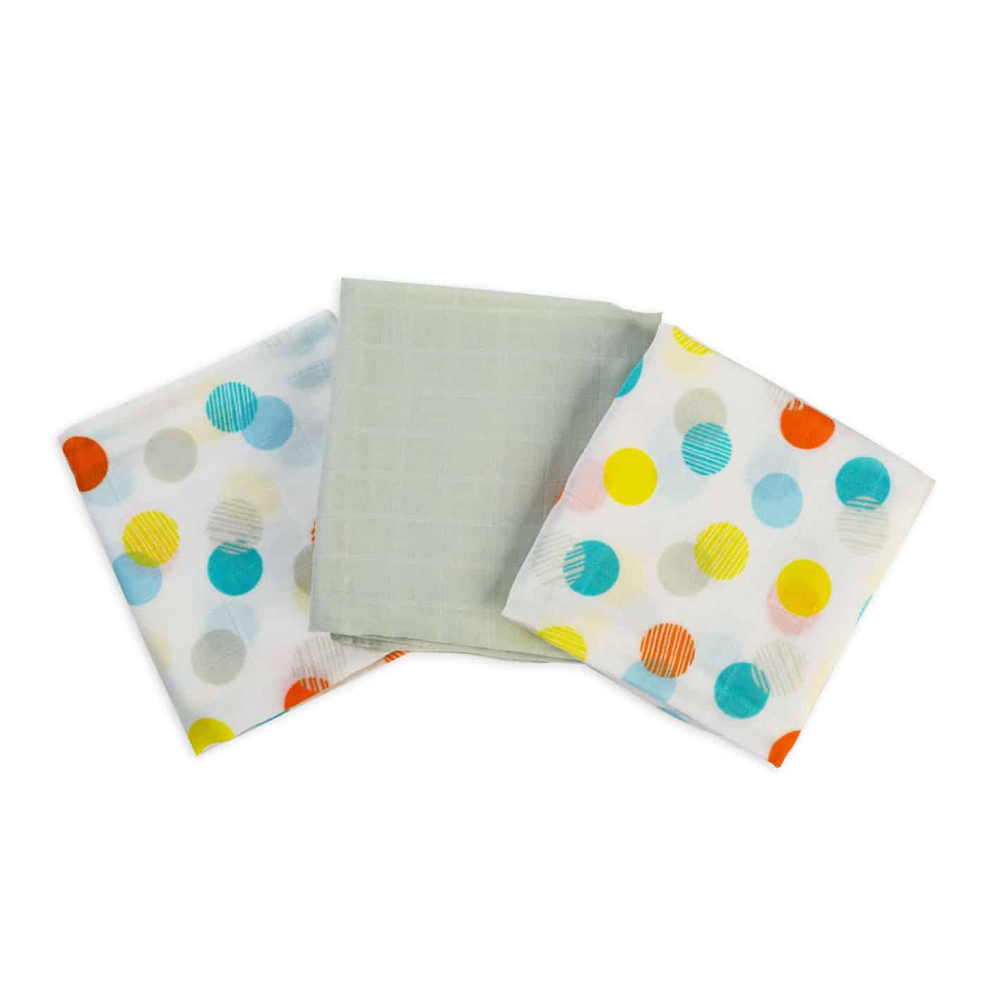 Салфетки из муслина отрыжки - Конфетти