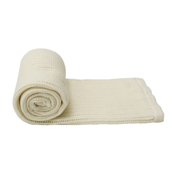 Knitted Blanket Cream 2
