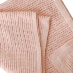 Knitted Blanket Pink 3