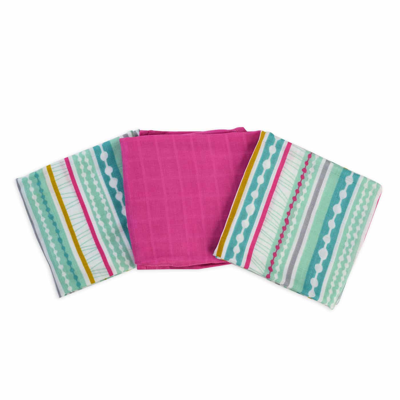 Салфетки из муслина отрыжки - полосатый шик