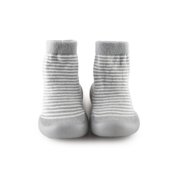 Shoe Sock Grey Stripe 2