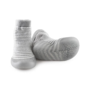 Shoe Sock Grey Stripe 1