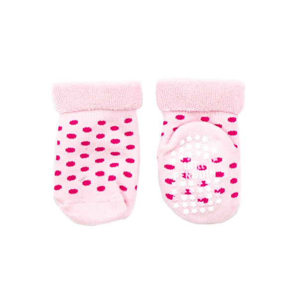 Slipper Socks Pink Spots