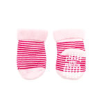 Slipper Socks Pink Stripes