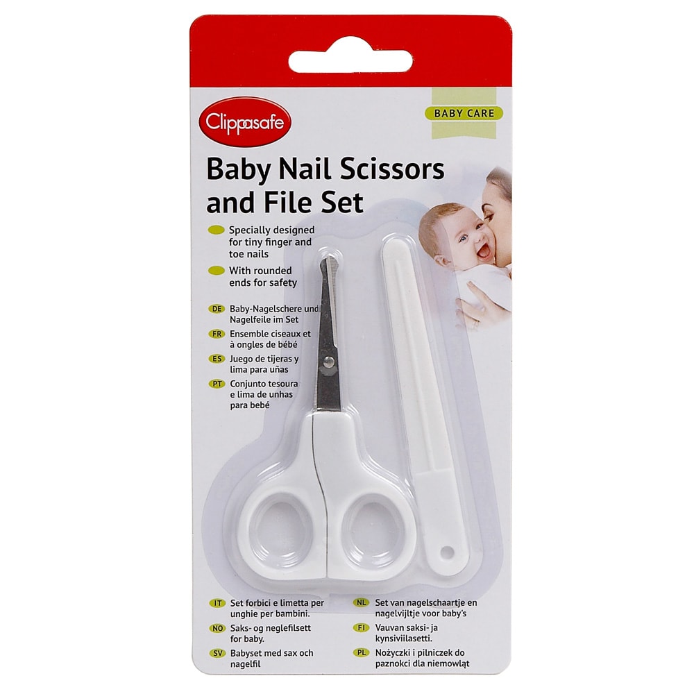 33 2 New Baby Nail Scissors And File Set
